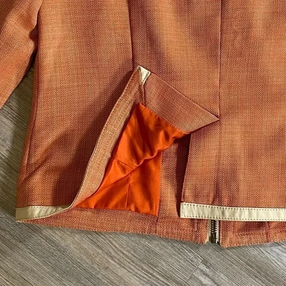 The Limited Orange &,Cream Blazer NWT - Picture 4 of 5
